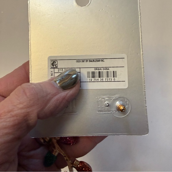 SUGARFIX by BaubleBar Let’s Get Lit Earrings “Tis the season” OS - Picture 5 of 7